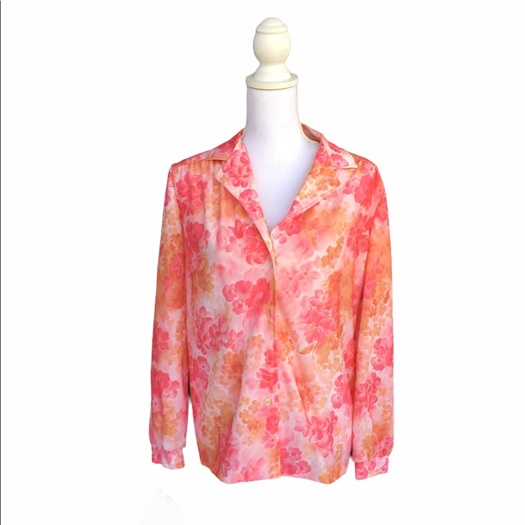 Nwt Devon Button Down Blouse Size Large 2